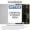 Signmission Chemical Storage Area OSHA Notice Sign, Vinyl Decal, 10in W x 14in L, 2PK OS-2PACK-NS-D-1014-V-10570 - alternate 3